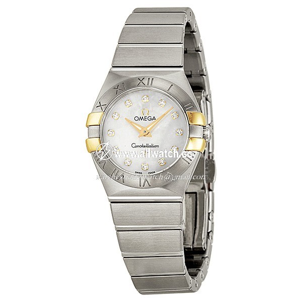 Omega 123.20.24.60.55.006 Constellation Ladies Quartz Stainless Steel and 18kt Yellow Gold