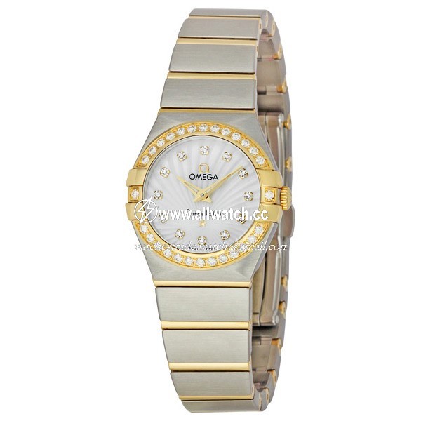 Omega 123.25.24.60.55.004 Constellation Ladies Quartz Stainless Steel and Gold