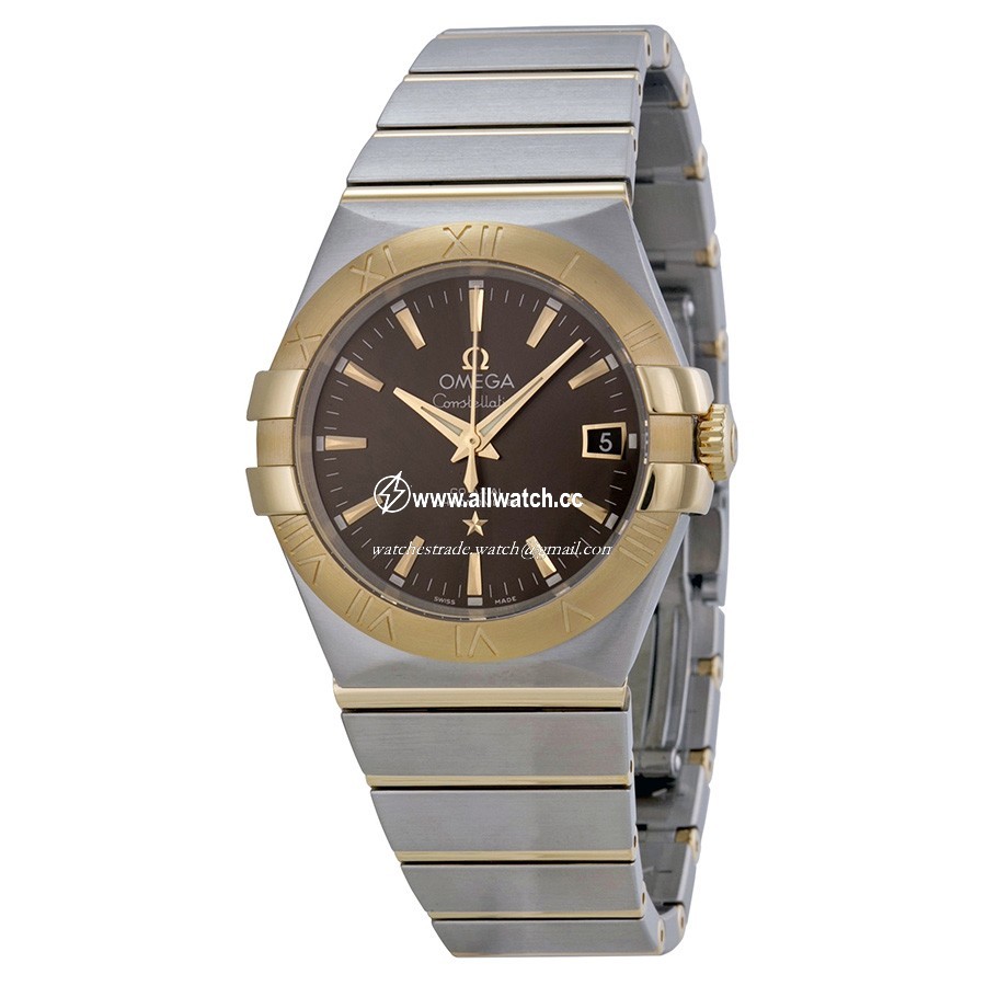 Omega 12320352006001 Constellation Mens Automatic Stainless Steel and 18kt Yellow Gold