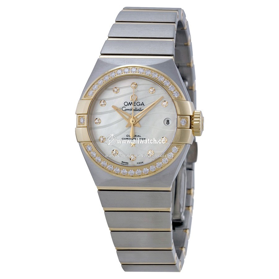 Omega 12325272055004 Constellation Ladies Quartz Stainless Steel and 18kt Yellow Gold