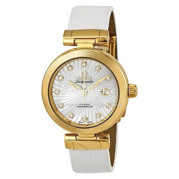Omega 42563342055002 Omega DeVille Ladies Automatic 18kt Yellow Gold
