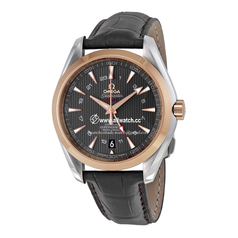 Omega 231.23.43.22.06.001 Seamaster Aqua Terra Mens Automatic 18kt Rose Gold