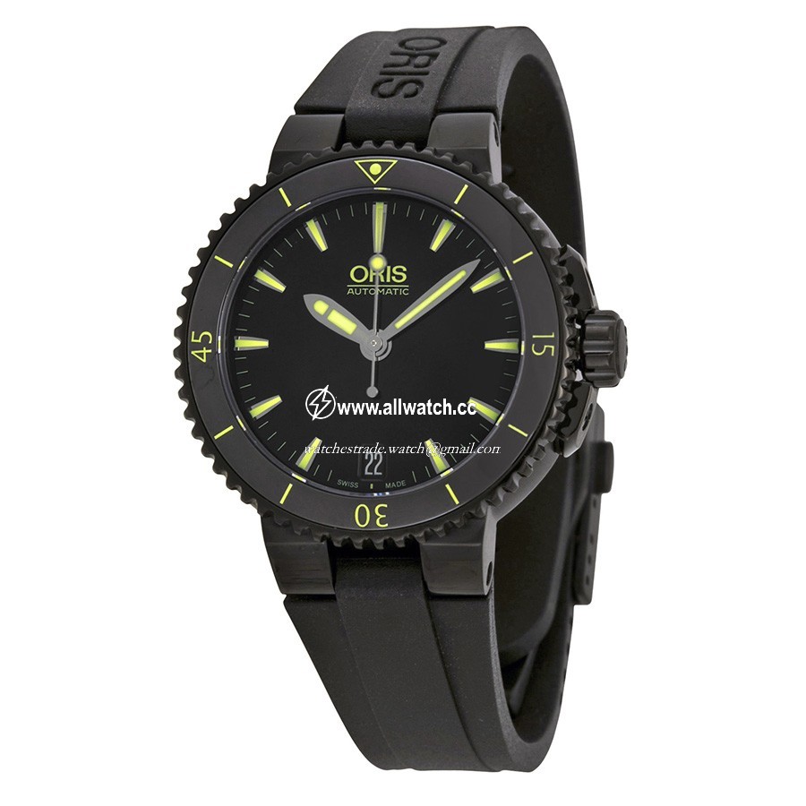 Oris 01 733 7652 4722-07 4 18 34B Unisex Automatic Black DLC-coated Stainless Steel
