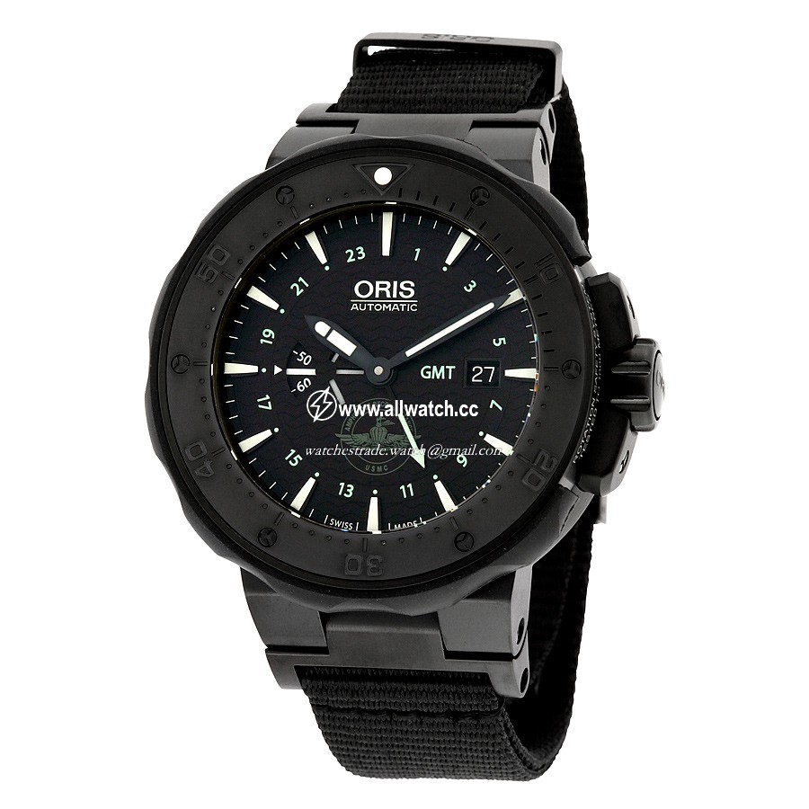 Oris 01 747 7715 7754-Set Mens Automatic Black DLC Titanium