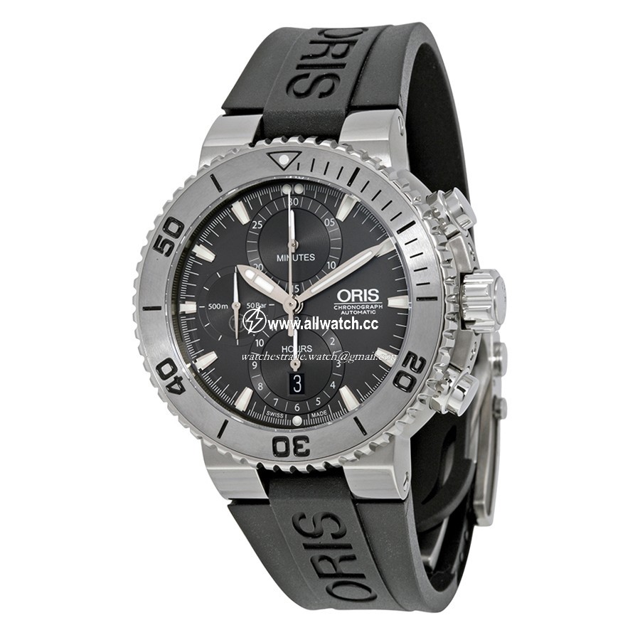 Oris 01 674 7655 7253-07 4 26 34TEB Aquis Mens Automatic Titanium