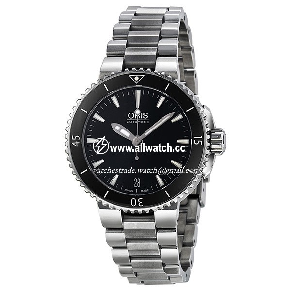 Oris 01 733 7652 4154 07 8 18 01P Aquis Ladies Automatic Stainless Steel