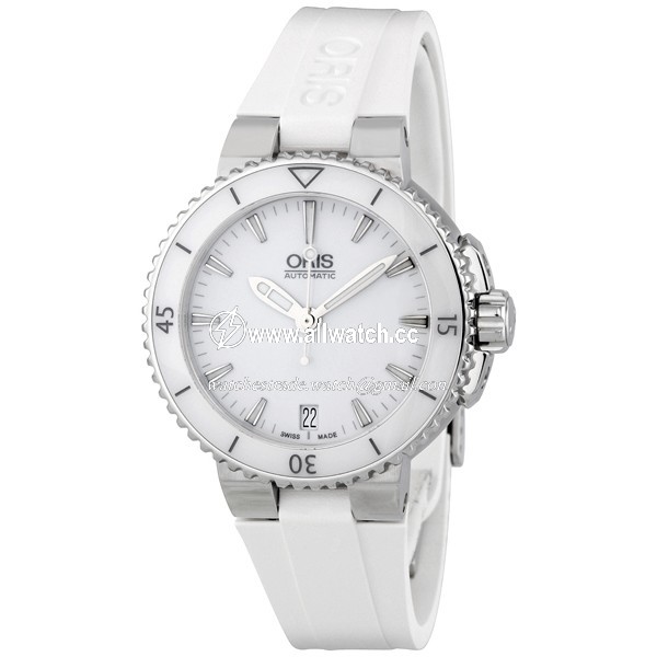 Oris 01 733 7652 4156 07 4 18 31 Aquis Ladies Automatic Stainless Steel