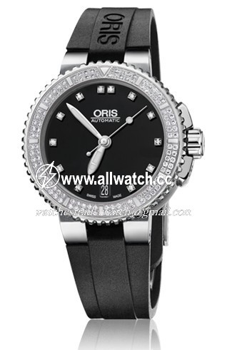 Oris 01 733 7652 4994-07 4 18 34 Aquis Ladies Automatic Stainless Steel