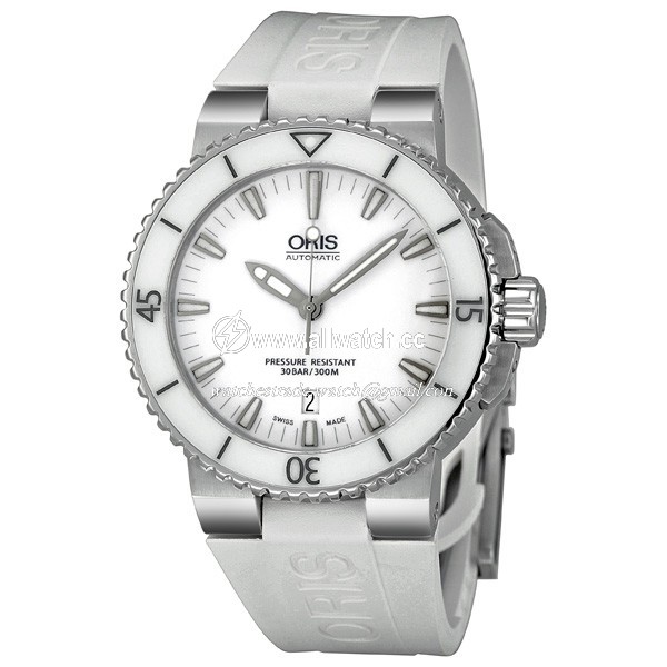Oris 01 733 7653 4156-07 4 26 31EB Aquis Unisex Automatic Stainless Steel and Ceramic
