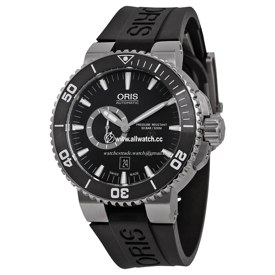 Oris 01 743 7664 7154-07 4 26 34TEB Aquis Mens Automatic Titanium
