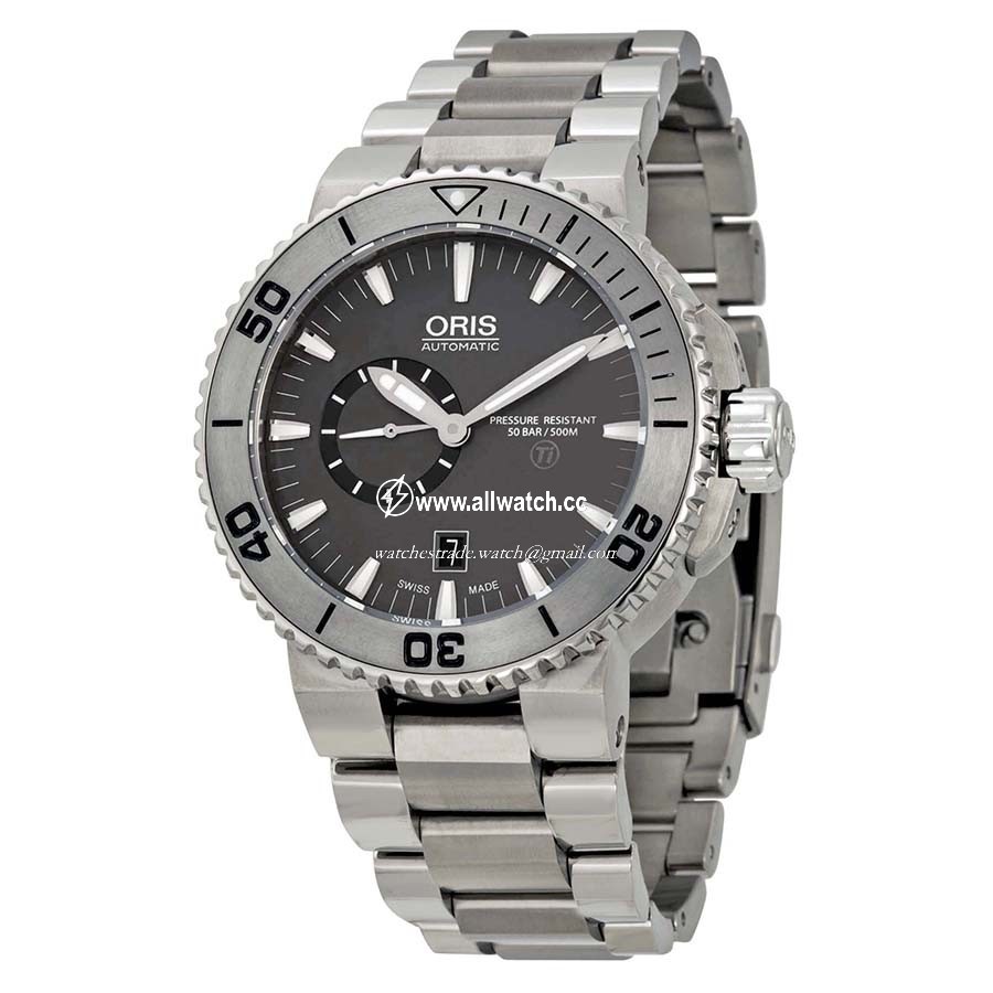 Oris 01 743 7664 7253-07 8 26 75PEB Aquis Mens Automatic Titanium