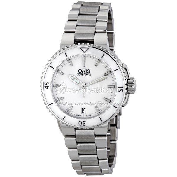 Oris 733-7652-4156MB Aquis Ladies Automatic Stainless Steel
