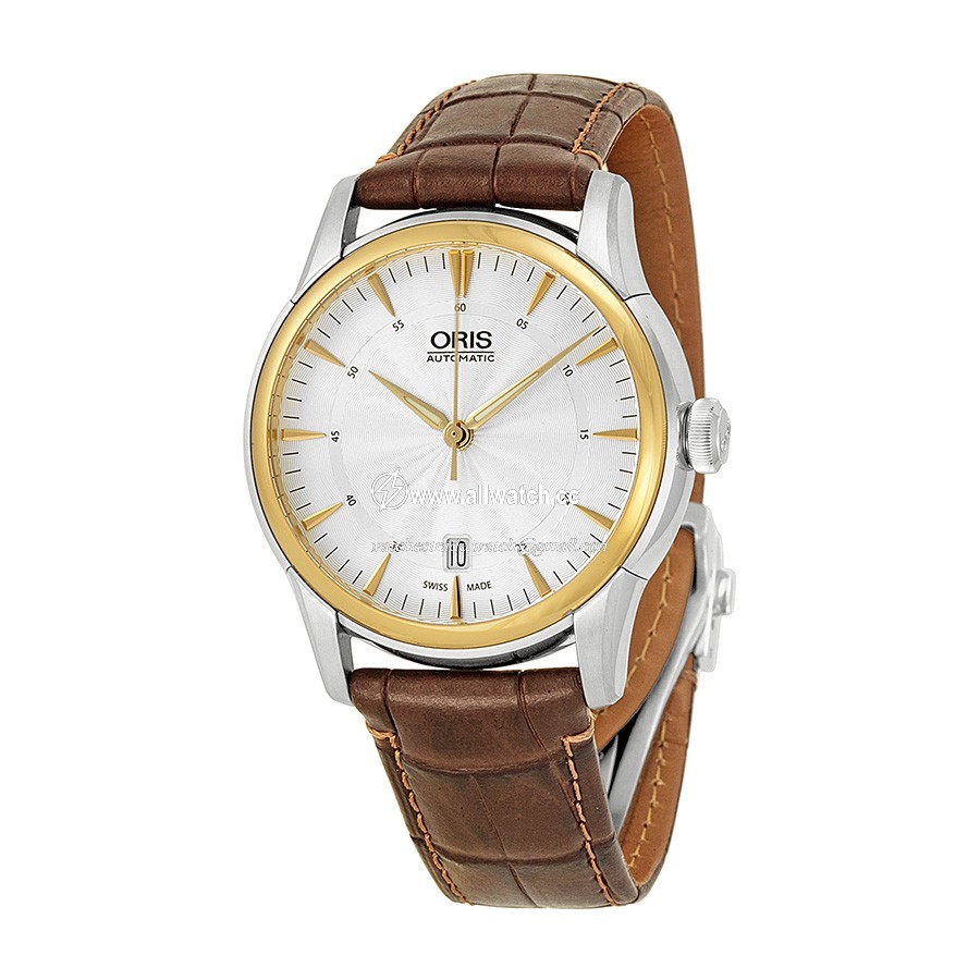 Oris 733-7670-4351LS Artelier Mens Automatic Two-tone (Silver and Yellow Gold-plated) Stainless