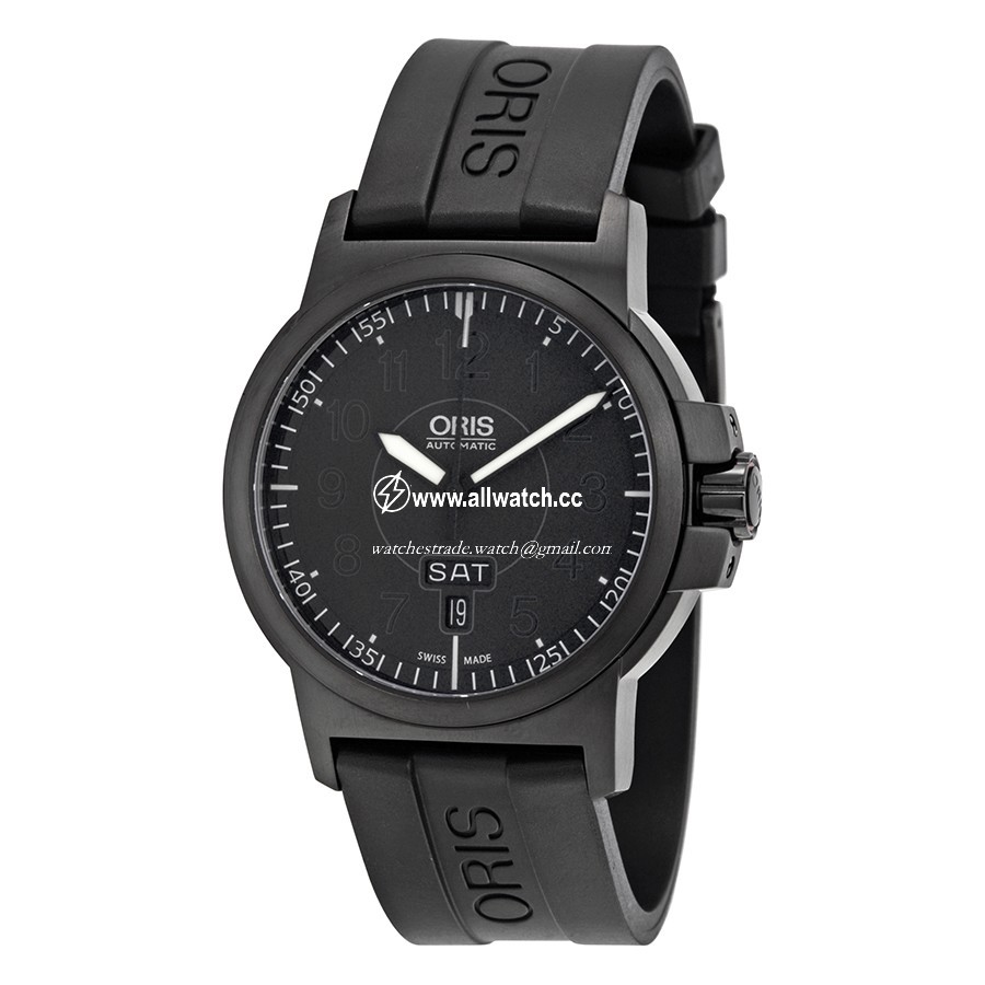 Oris 01 735 7641 4764 07 4 22 05B BC3 Mens Automatic Black Ion-plated Stainless Steel