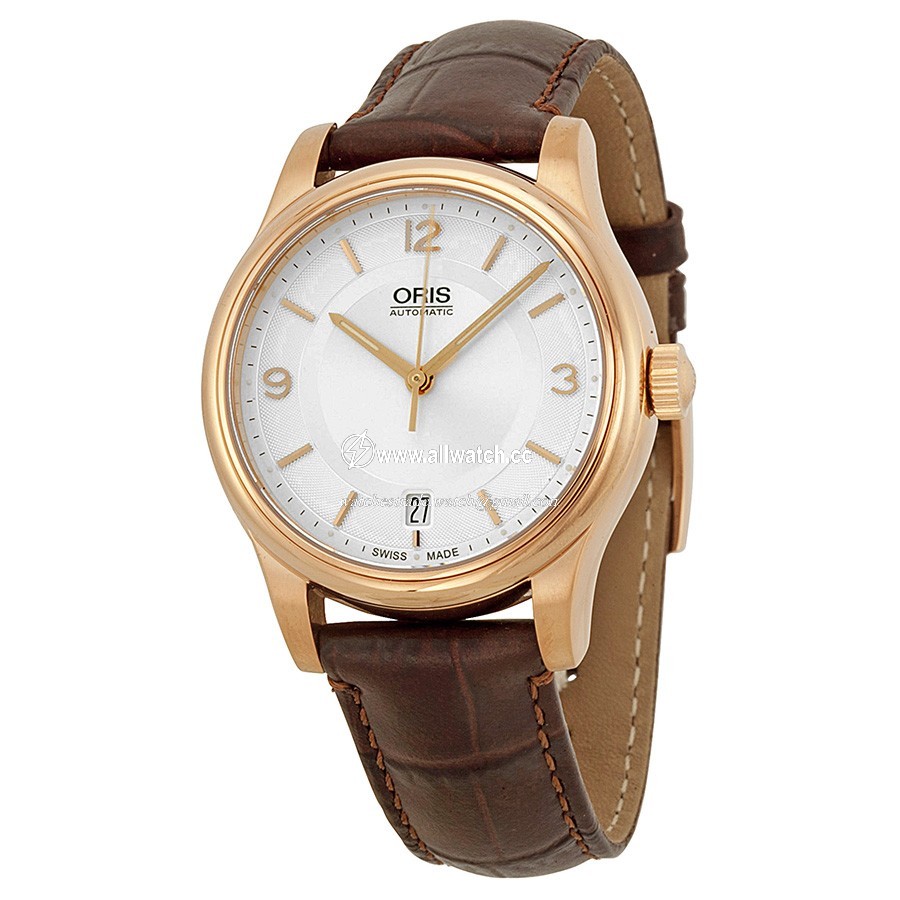 Oris 01 733 7578 4831-07 6 18 10 Classic Mens Automatic Rose Gold-plated Stainless Steel