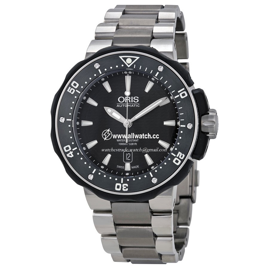 Oris 01 733 7682 7154-07 8 26 75PEB Pro Diver Mens Automatic Titanium