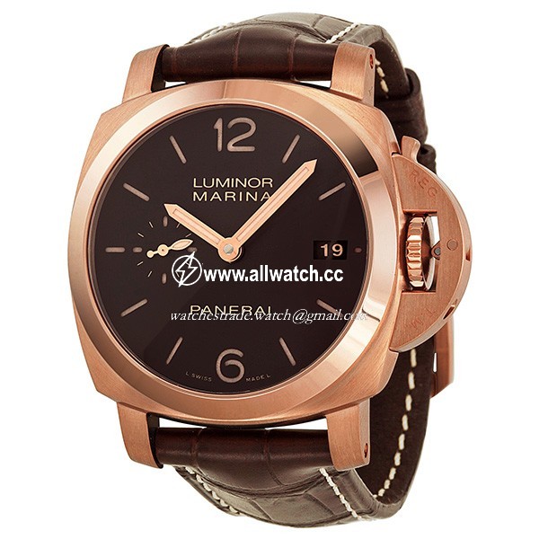 Panerai PAM00393 Luminor 1950 Mens Automatic 18 kt Brushed Rose Gold