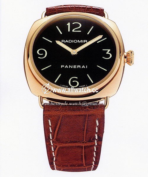 Panerai PAM00231 Radiomir Mens Hand Wind 18kt Rose Gold