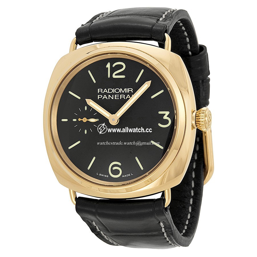 Panerai PAM00378 Radiomir Mens Hand Wind 18kt Rose Gold