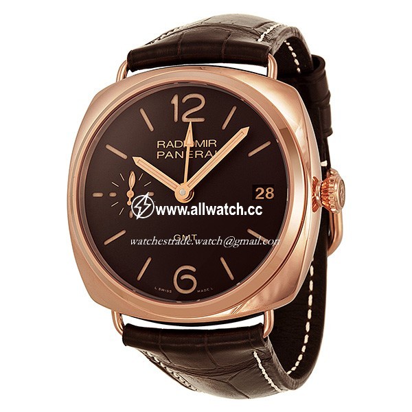 Panerai PAM00421 Radiomir Mens Hand Wind 18kt Rose Gold