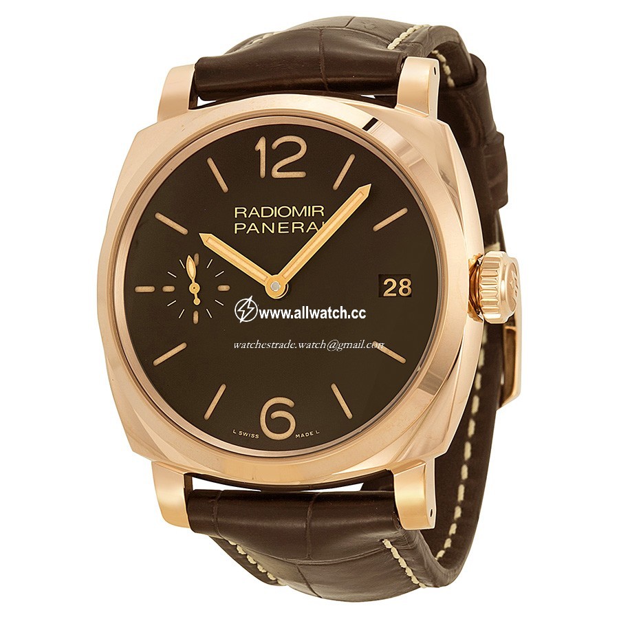 Panerai PAM00515 Radiomir Mens Hand Wind 18kt Rose Gold