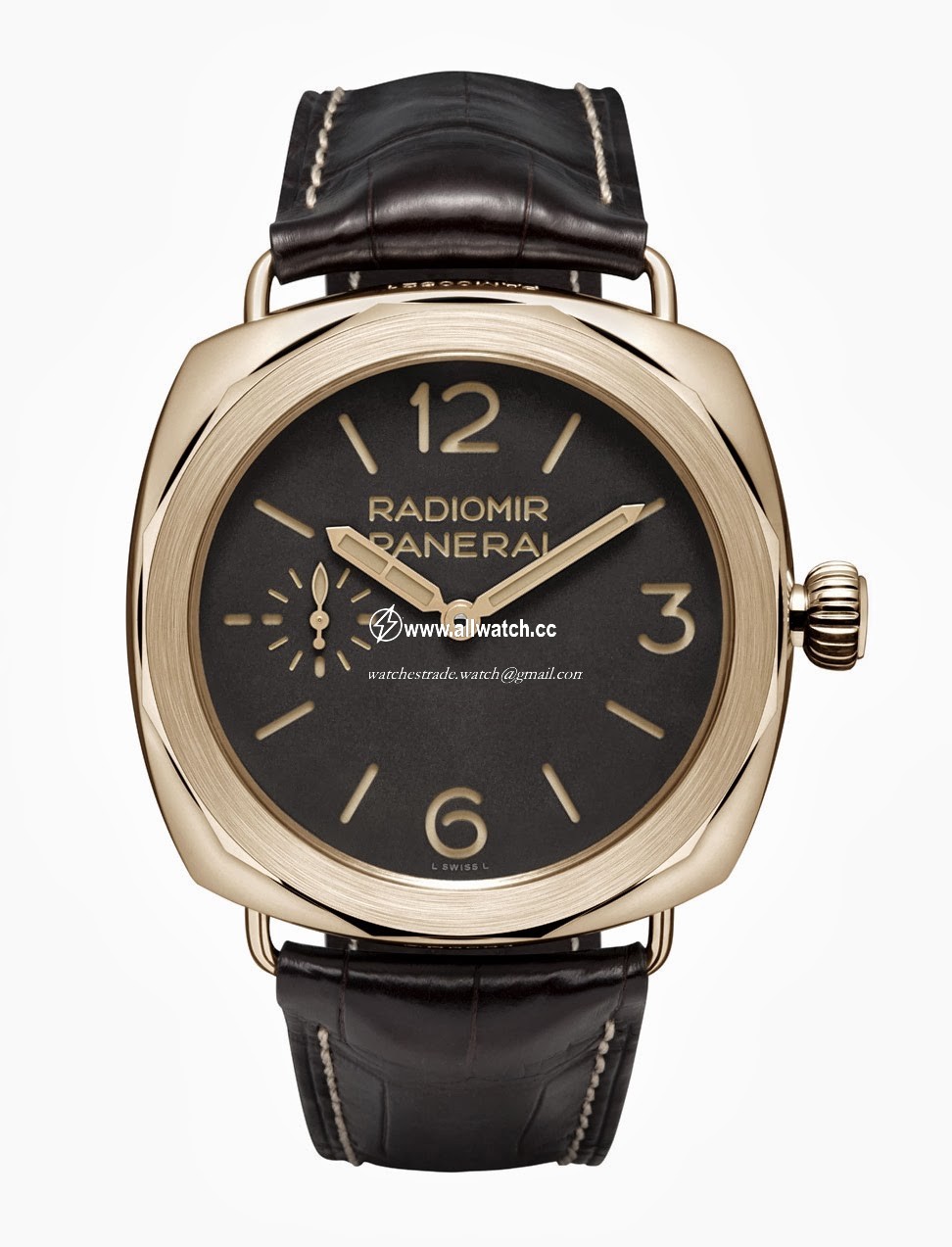 Panerai PAM00522 Radiomir Mens Hand Wind 18Kt Red Gold