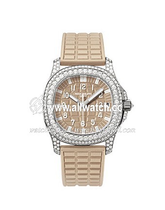 Patek Philippe 5069G-020 Aquanaut Ladies Quartz 18k White Gold, diamonds