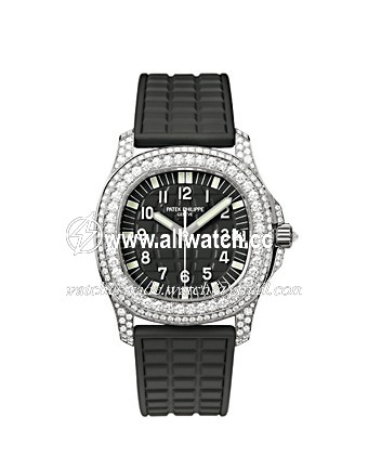 Patek Philippe 5069G Aquanaut Ladies Quartz 18k White Gold, diamonds