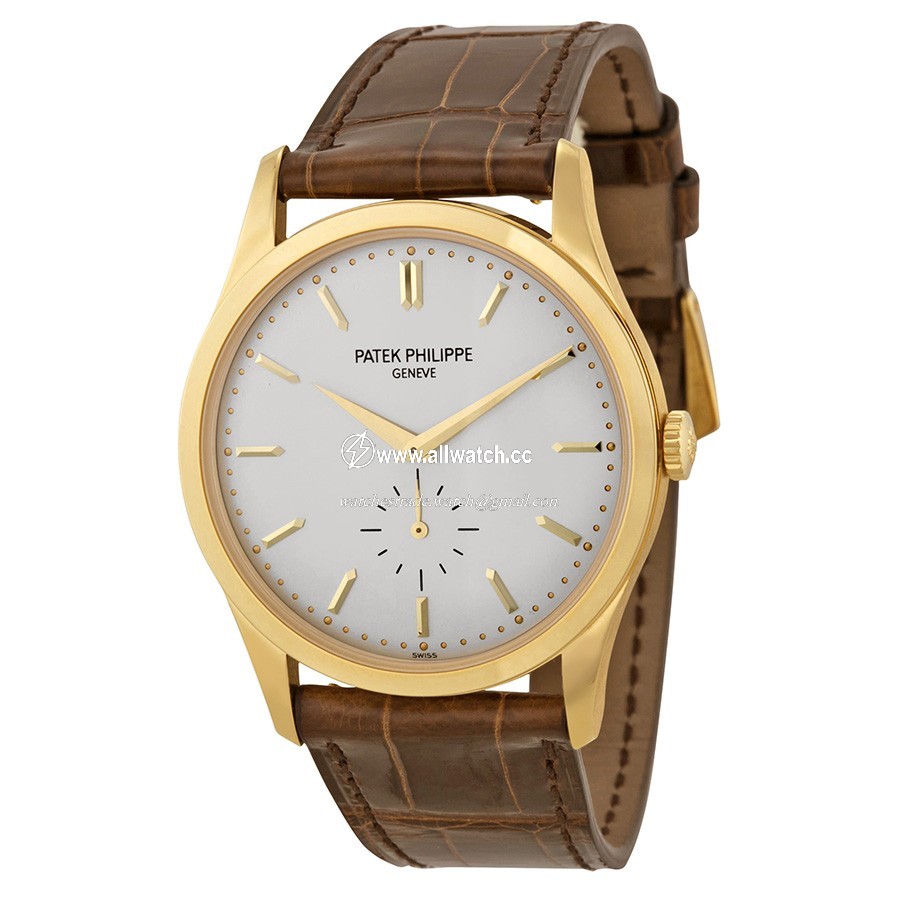 Patek Philippe 5196J-001 Calatrava Mens Hand Wind 18Kt Yellow Gold