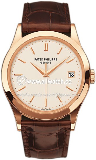 Patek Philippe 5296R-010 Calatrava Mens Automatic 18kt Rose Gold