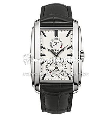 Patek Philippe 5200G-010 Gondolo Mens Hand Wind 18K White Gold