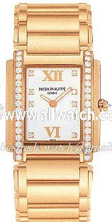 Patek Philippe 4908/11R Twenty~4 Ladies Quartz 18kt Rose Gold