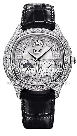 Piaget G0A32018 Black Tie Mens Automatic 18k White Gold with Diamonds