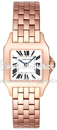 Cartier W25073X9 Santos de Cartier Ladies Quartz 18kt Rose Gold