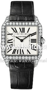 Cartier WH100251 Santos de Cartier Ladies Quartz 18kt White Gold