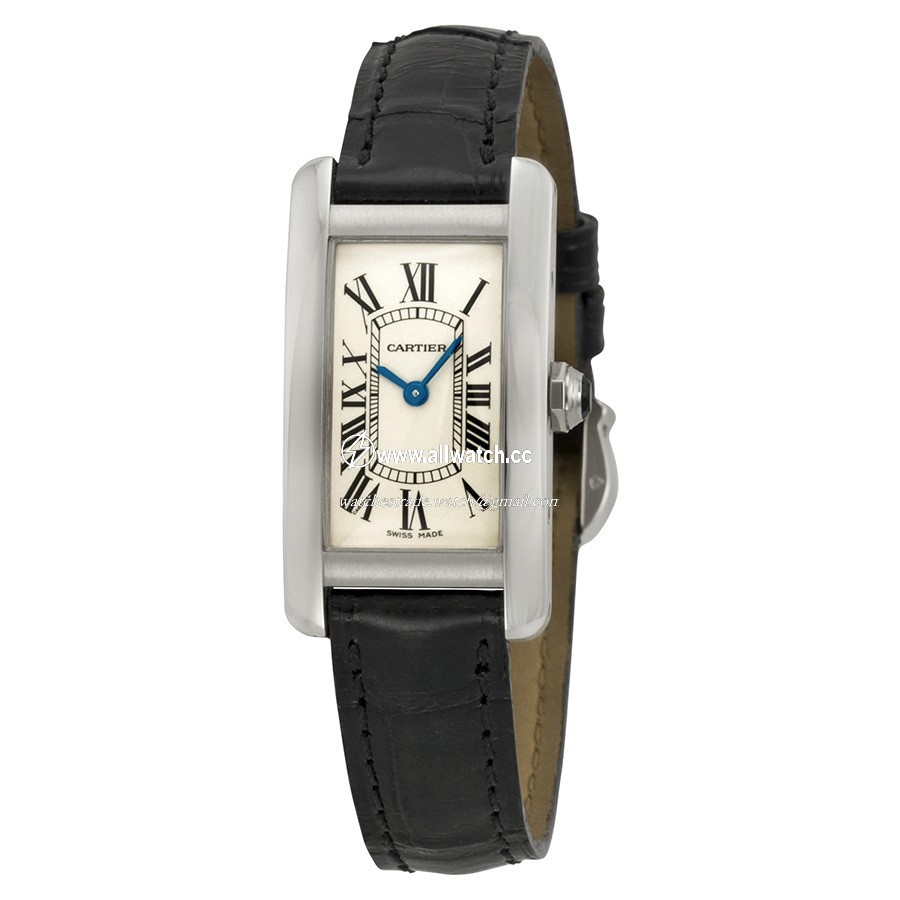 Cartier W2601956 Tank Ladies Quartz 18 kt White Gold