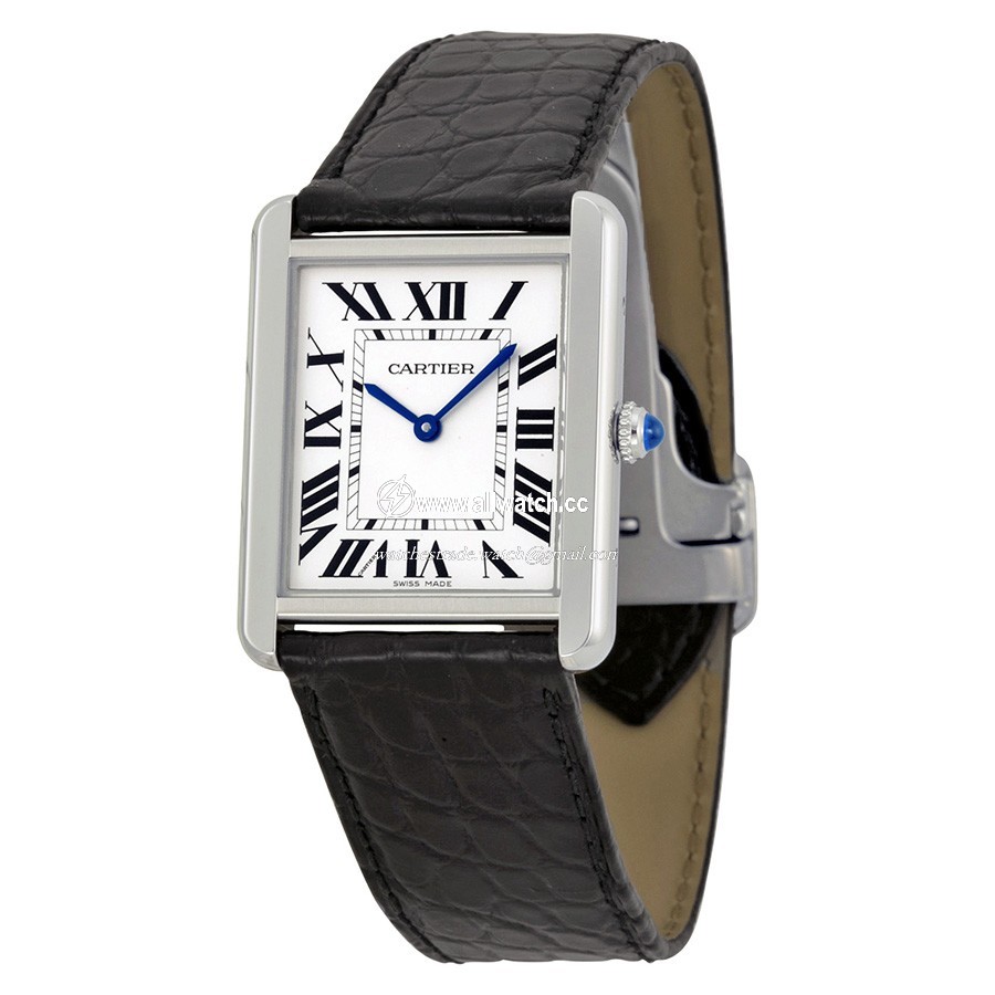 Cartier W5200003 Tank Mens Quartz Stainless Steel