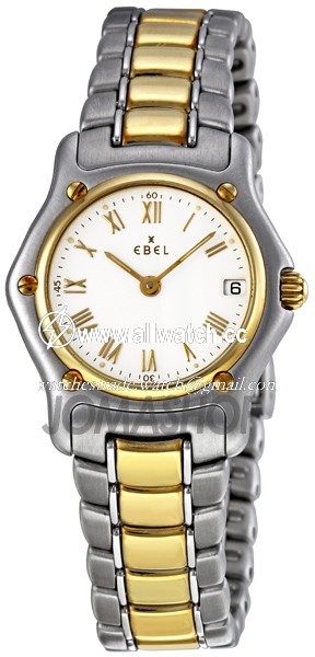 Ebel 1088901 Classic Ladies Quartz Stainless Steel and 18K Gold