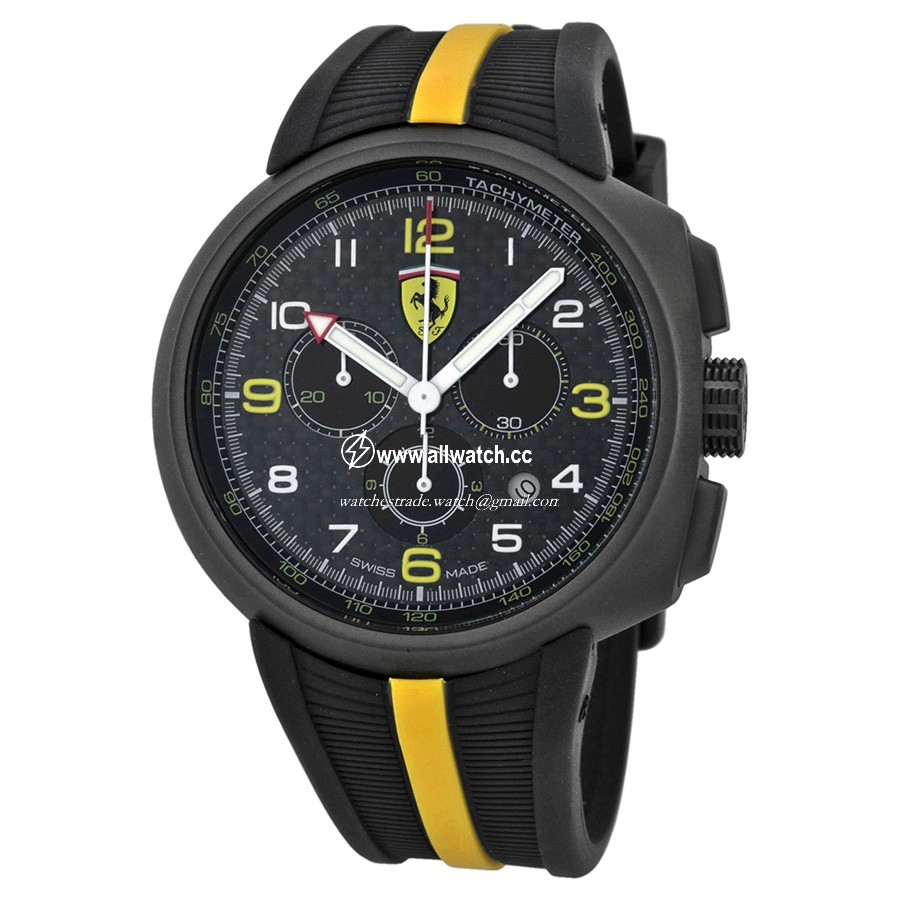 Ferrari FE-10-IPGUN-CG-FC F1 Mens Quartz Gun PVD Stainless Steel