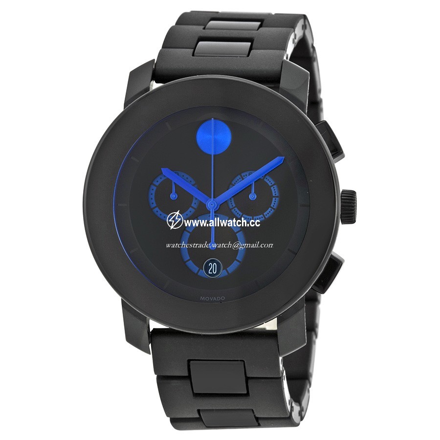 Movado 3600101 Bold Unisex Quartz Black TR90 composite material / stainless steel