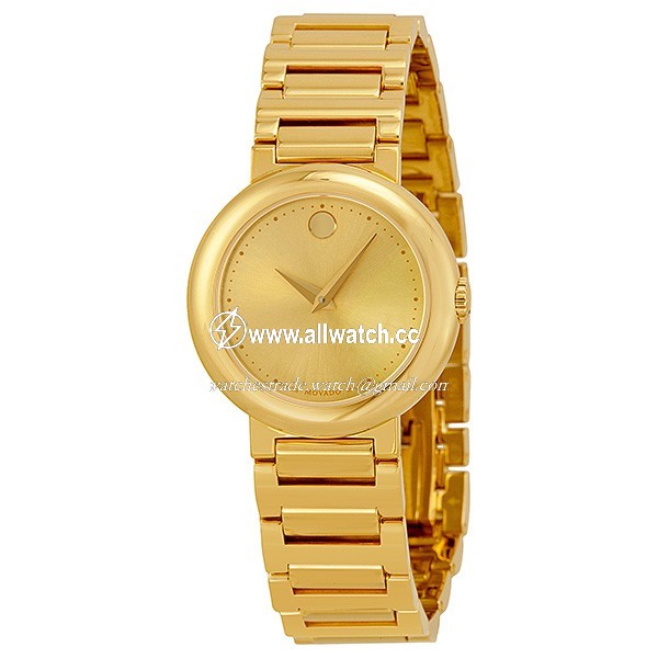 Movado 0606704 Ladies Quartz Gold-tone Stainless Steel