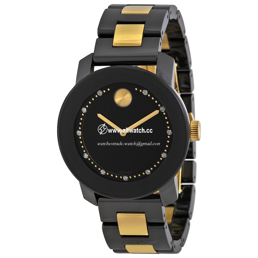 Movado 3085 Ladies Quartz Black Ceramic