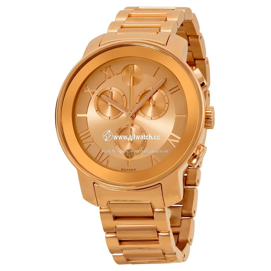 Movado 3600210 Ladies Quartz Rose Gold Ion-plated Stainless Steel