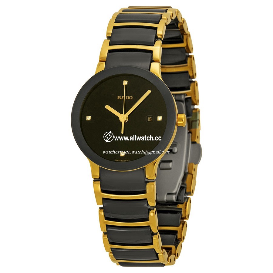Rado R30930712 Centrix Ladies Quartz Gold-tone Stainless Steel