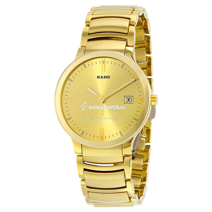 Rado R30527253 Centrix Mens Quartz Yellow Gold-plated Stainless Steel