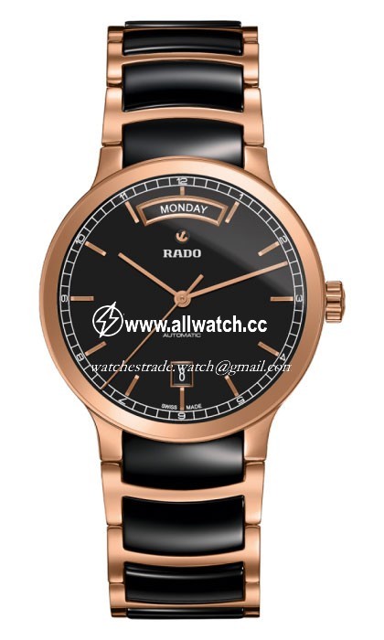 Rado R30158172 Centrix Mens Automatic Rose Gold PVD Stainless Steel and Ceramic
