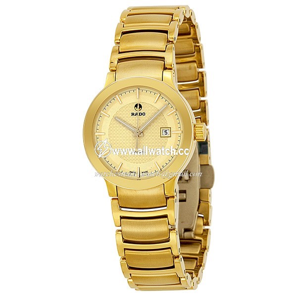 Rado R30280253 Centrix Ladies Automatic Yellow Gold-plated Stainless Steel