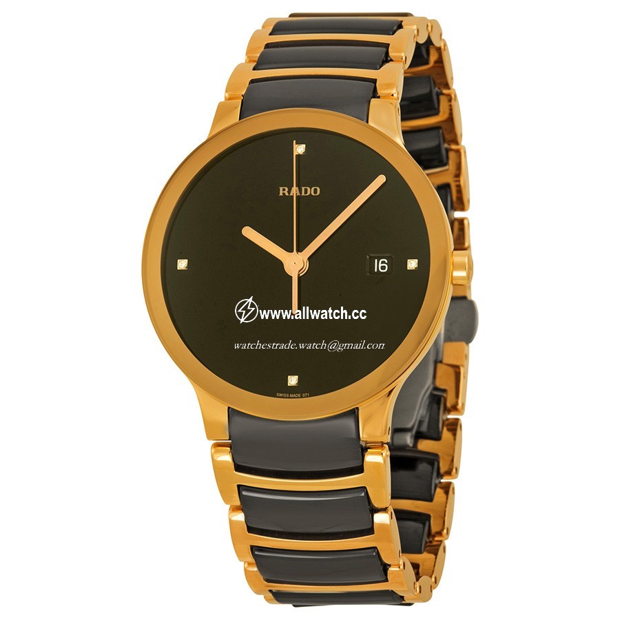 Rado R30554712 Centrix Mens Quartz Rose Gold Ion-plated Stainless Steel
