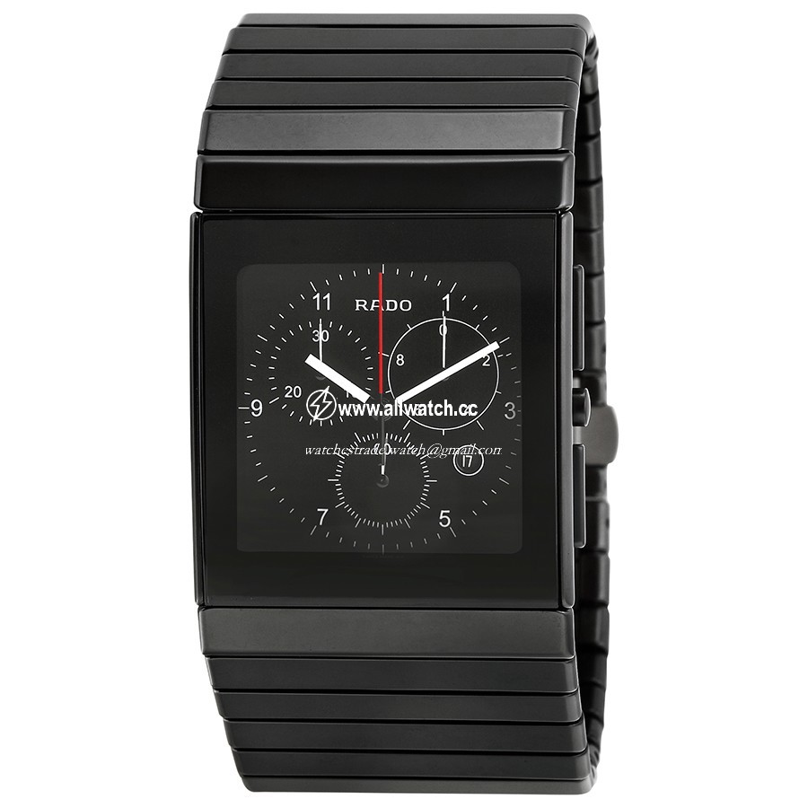 Rado R21715162 Ceramica Mens Quartz Black Ceramic
