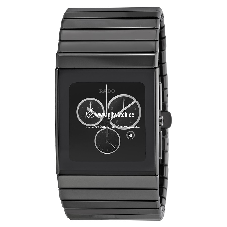 Rado R21824152 Ceramica Mens Quartz Black Ceramic